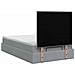 Letto ottomano con materasso Grigio Chiaro 120 x 190 cm Tessuto - Foto miniatura 9