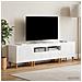 Mobile TV LED a 3 pezzi Bianco Lucido Legno ingegnerizzato - Foto miniatura 4