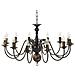 Candelabro Stile Anticato Nero 12 Lampadine E14 - Foto miniatura 4