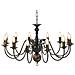 Candelabro Stile Anticato Nero 12 Lampadine E14 - Foto miniatura 1