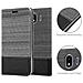 Custodia Compatibile Con Samsung Galaxy J4 2018 In Grigio Nero - Coperchio Protettiva Con Chiusura Magnetica, Funzione Stand E Tasca Per Le Carte - Foto miniatura 10