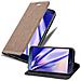 Cadorabo Custodia Compatibile Con Honor 8 Pro In Bruno Caffè - Coperchio Protettiva Con Chiusura Magnetica, Funzione Stand E Tasca Per Le Carte - Foto miniatura 4