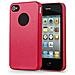 Custodia Compatibile Con Apple Iphone 4 / Iphone 4s In Rosso Metallico - Coperchio Protettivo In Silicone Tpu Flessibile - Foto miniatura 1