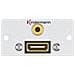 Kindermann Konnect 50 Alu - Modulares Faceplate-snap-in - Mini-phone Stereo 3,5 Mm, Hdmi - Foto miniatura 1