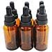 30ml Ambra Contagocce Bottiglie Di Vetro Vuote Contagocce Con Vetro Pipetta Contagocce Piccolo Campione Bottiglie Di Vetro Per Lolio Essenziale Del Diffusore Massaggi Bellezza Olio Mix - 6 Pezzi - Foto miniatura 1