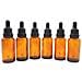 30ml Ambra Contagocce Bottiglie Di Vetro Vuote Contagocce Con Vetro Pipetta Contagocce Piccolo Campione Bottiglie Di Vetro Per Lolio Essenziale Del Diffusore Massaggi Bellezza Olio Mix - 6 Pezzi - Foto miniatura 3