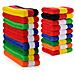 Sweatband Set (3 Pezzi) Sport Fascia Da Polso A Strisce Sweatbands Tessuto Di Spugna Wristband Athletic Esercizio Pallacanestro Polso Sweatband E Fasce Assorbimento Dellumidit Assorbimento Del Sudore Head Band - Foto miniatura 3