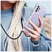 Cover Samsung Galaxy A32 Cordone Nylon Intrecciato Tracolla Trasparente - Foto miniatura 5