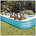 58484NP - Piscina Gonfiabile Family Rettangolare 305x183x56 cm Colore Bianco /Azzurro - Foto miniatura 4