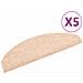 Tappetini Adesivi per Scale 5 pz Marroni 65x21x4 cm Agugliati - Foto miniatura 1