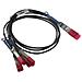 QSFP28 - 4 x SFP28, 3 m 3m QSFP28 Nero, Rosso cavo a fibre ottiche - Foto miniatura 1