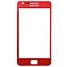 Schermo + Colla Per Samsung Galaxy S2 I9100 - Rosso - Foto miniatura 1