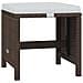 Set Da Pranzo Per Giardino 21pz Con Cuscini In Polyrattan Beige - Foto miniatura 6