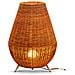 Lampada Da Terra Da Esterno Led 9w Saona 70 In&out Bianco 720xø455 Mm Fibre Naturali - Foto miniatura 1
