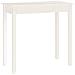 Tavolo Consolle Bianco 80x40x75 Cm In Legno Massello Di Pino - Foto miniatura 2