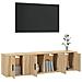 Set Di Mobili Porta Tv 3 Pz Rovere Sonoma In Legno Multistrato - Foto miniatura 3