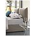 Letto Matrimoniale Tiziana, Letto Contenitore Con Rivestimento In Tessuto, 100% Made In Italy, Apertura Frontale, Adatto Per Materasso Cm 160x190, Tortora - Foto miniatura 4
