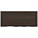Ripiano Marrone Scuro 100x40x (2-4) cm Massello Rovere Trattato - Foto miniatura 3