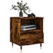 Comodino Rovere Fumo 40x35x50 Cm In Legno Multistrato - Foto miniatura 3