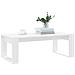 Tavolino Da Salotto Bianco 102x50x35 Cm In Legno Multistrato - Foto miniatura 3