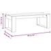 Tavolino Da Salotto Bianco 102x50x35 Cm In Legno Multistrato - Foto miniatura 11