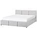Letto Contenitore Velluto Bousse 160 X 200 Cm Grigio Chiaro - Foto miniatura 11