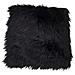 Pouf Lambskin - Nero - Poliestere - 40x40x6,5 Cm - Foto miniatura 1