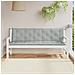 Cuscini Panca Giardino 2pz Grigio Chiaro Mélange 180x50x7 Cm - Foto miniatura 3