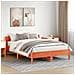 Letto Senza Materasso Marrone Cera 120x200 Cm In Legno Di Pino - Foto miniatura 3