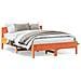 Letto Senza Materasso Marrone Cera 120x200 Cm In Legno Di Pino - Foto miniatura 1