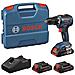 Akku-bohrschrauber Gsr 18v-55 Professional 18volt Blau /schwarz 3x Li-ion Akku (0615a5002p) - Foto miniatura 1