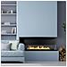Camino A Bioetanolo Da Parete Biocamino Da Incasso 1,25 Lt Riscaldamento 30 M2, In Acciaio Con Vetro Temperato - 120 Cm Nero - Foto miniatura 4