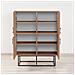 Bresov Credenza Industriale In Legno E Metallo - 4 Porte - 8 Compartimenti Di Stoccaggio - Foto miniatura 2