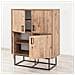 Bresov Credenza Industriale In Legno E Metallo - 4 Porte - 8 Compartimenti Di Stoccaggio - Foto miniatura 5