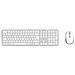 Tastiera e Mouse Wireless 00173066  (Layout Tedesco) Colore Grigio. Bianco - Foto miniatura 1
