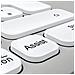 Tastiera e Mouse Wireless 00173066  (Layout Tedesco) Colore Grigio. Bianco - Foto miniatura 7