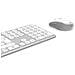 Tastiera e Mouse Wireless 00173066  (Layout Tedesco) Colore Grigio. Bianco - Foto miniatura 8