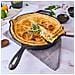 36706 Padella In Ghisa Stagionata Induzione Da 30 Cm Per Fuoco, Barbecue, Forno Nero - Foto miniatura 7