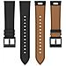 Cinturino In Pelle Premium Per Orologi Huawei E Honor Black 20 Mm - Foto miniatura 4