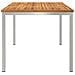 Tavolo da pranzo esterno 150x90x75 cm Legno massello di Acacia - Foto miniatura 6
