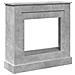 Cornice per Camino Grigio Cemento 90x30x90 cm in Truciolato - Foto miniatura 1