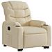 Poltrona Alzapersona Reclinabile Elettrica Crema in Tessuto - Foto miniatura 4
