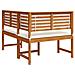 Panchina Angolare da Giardino  con Cuscini 140x100x91 cm in Legno Massello di Acacia - Foto miniatura 6