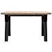 Tavolino Salotto Telaio a Y 80x80x45,5cm Legno Pino e Acciaio - Foto miniatura 4