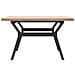 Tavolino Salotto Telaio a Y 80x80x45,5cm Legno Pino e Acciaio - Foto miniatura 5
