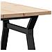 Tavolino Salotto Telaio a Y 80x80x45,5cm Legno Pino e Acciaio - Foto miniatura 7