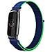 Cinturino In Nylon Ad Anello Compatibile Con Fitbit Luxe - Cinturino Sportivo Regolabile Green+blue - Foto miniatura 1