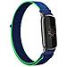 Cinturino In Nylon Ad Anello Compatibile Con Fitbit Luxe - Cinturino Sportivo Regolabile Green+blue - Foto miniatura 3
