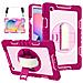 Custodia Per Samsung Galaxy Tab A 8"" Con Supporto E Tracolla Rosa - Foto miniatura 1