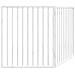 Cancello per Cani Pieghevole 2 Pannelli Bianco 160 cm Pioppo - Foto miniatura 6